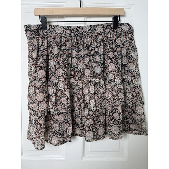 Boden Ruffle Mini Popcorn Mini Skirt Floral Tapestry US 14 NWT - Picture 4 of 10